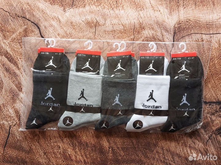 Носки Nike Adidas Jordan белые