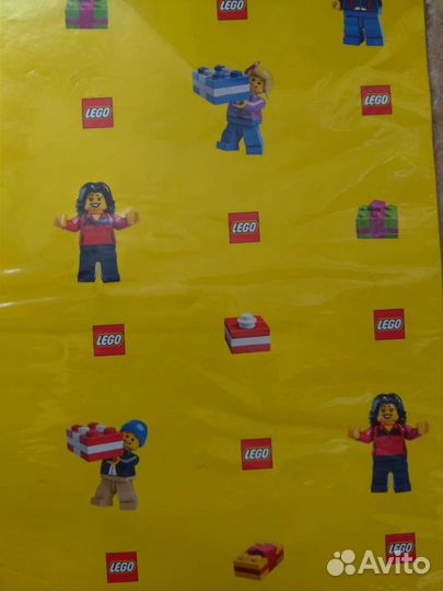 Упаковочная бумага для подарков Lego
