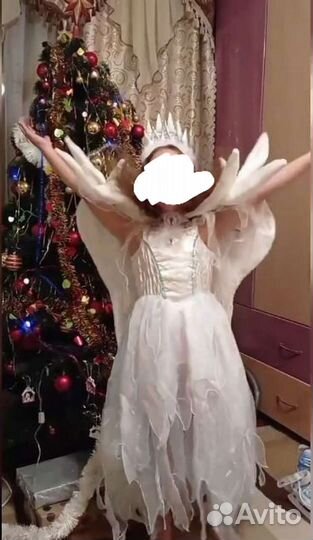 Костюм метелицы, снежная королева, зима, вьюга