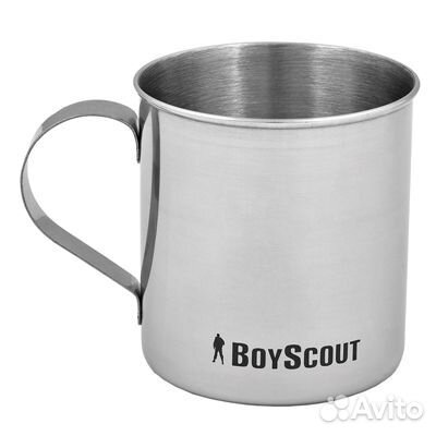 Кружка туристическая 300мл нержавеющая сталь/boysc