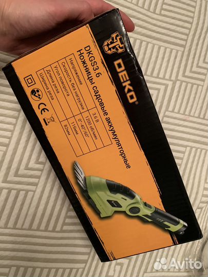 Новые садовые аккумуляторные ножницы Deko