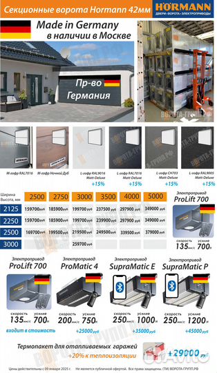 Ворота Херманн из Германии 3000х2250мм