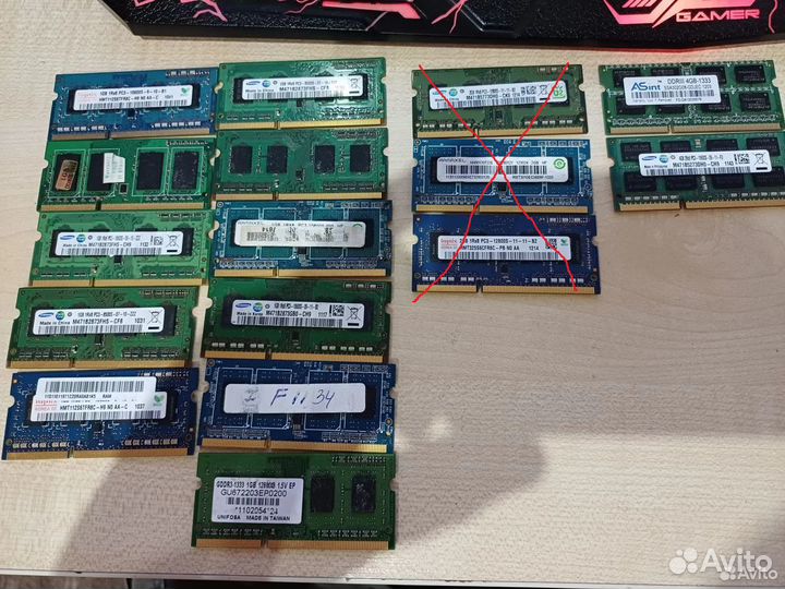 Оперативки DDR2,DDR3,DDR4 для бука