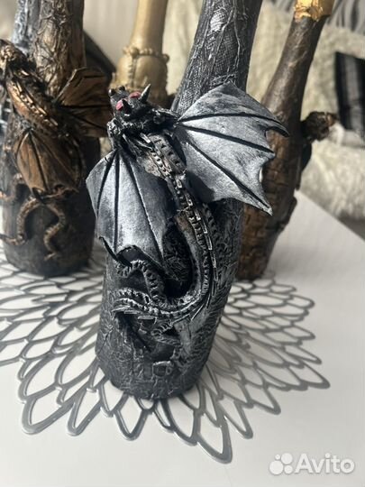 Шампанское с драконом к новому году