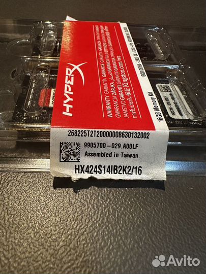 Sodimm Kingston HyperX Impact HX424S14IBK2/16 16 г