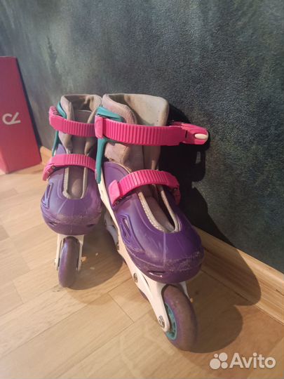 Роликовые коньки детские раздвижные бу
