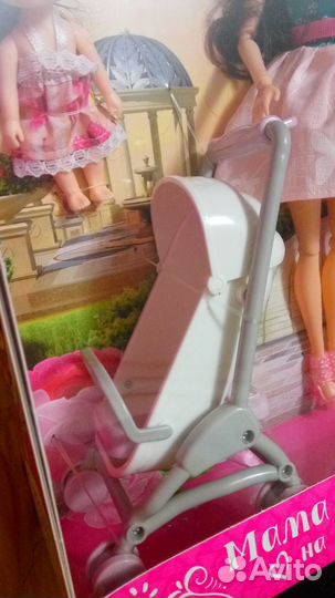 Кукла шарнирная 1/6 с коляской и дочкой