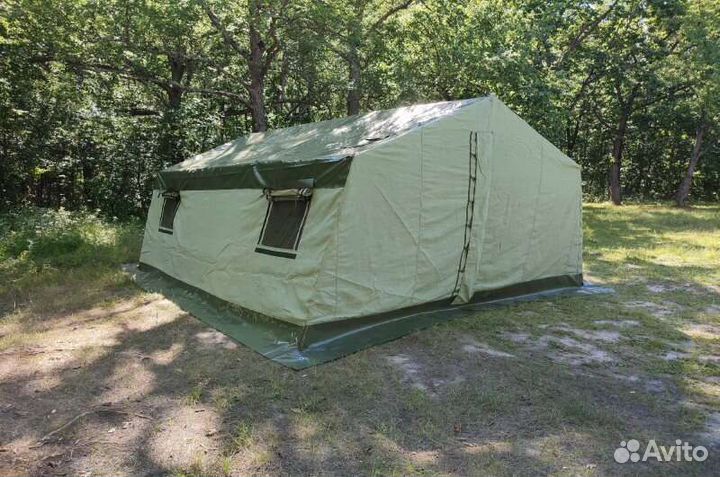 Палатка армейская каркасная от 10 до 70 мест