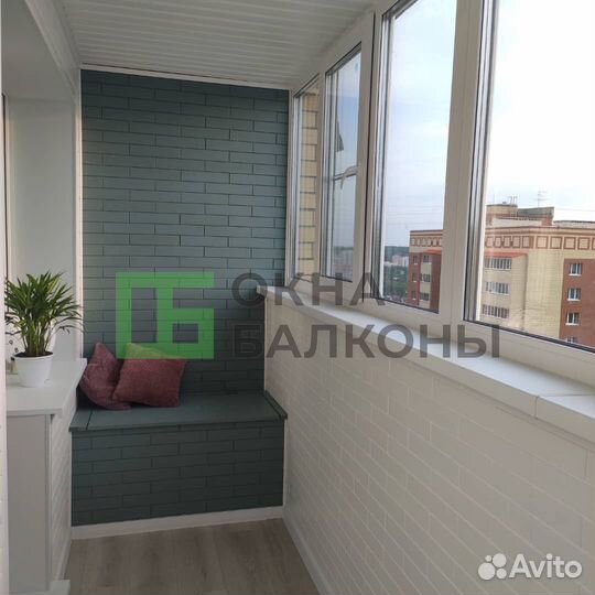 Остекление балконов. Окна пвх