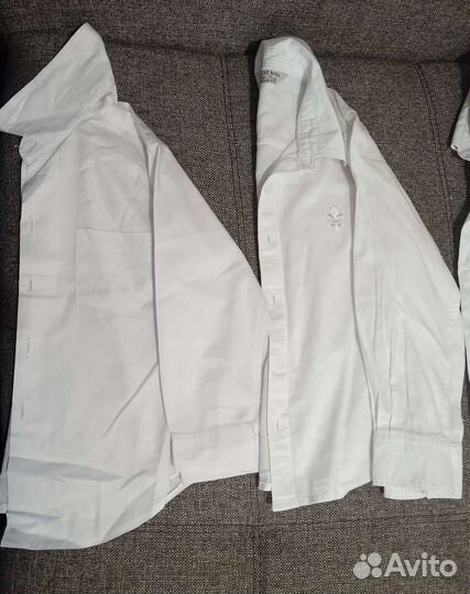 Рубашки белые рост от 110 до 128