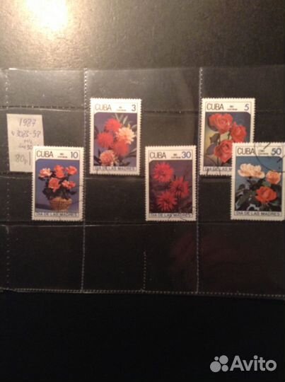 Почтовые марки Цветы 1983-88 За 3 полные серии