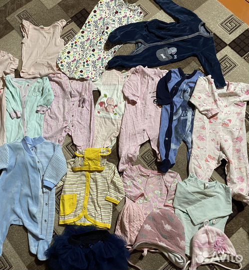 Одежда пакетом для девочки р.56-80