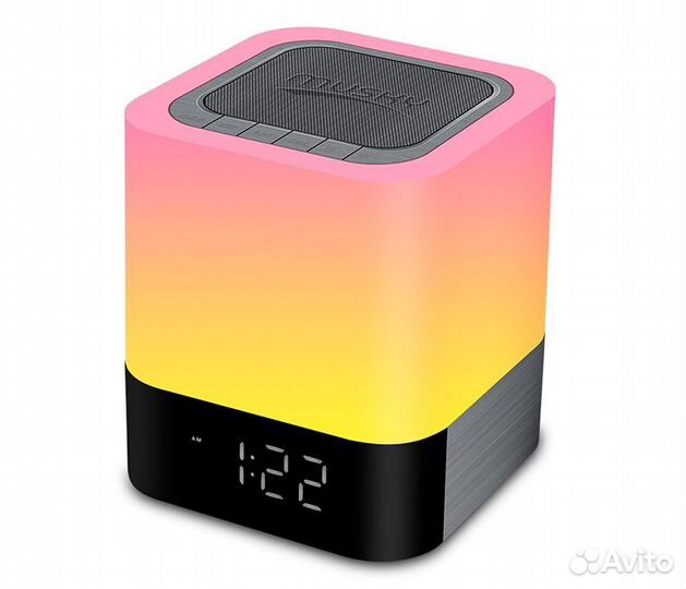 Часы блютуз колонка с подсветкой (ночник)