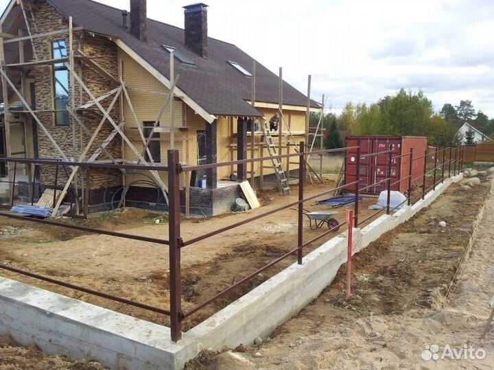 Фундамент для забора