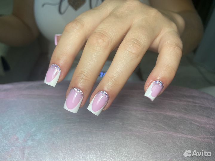 Маникюр с покрытием, наращивание