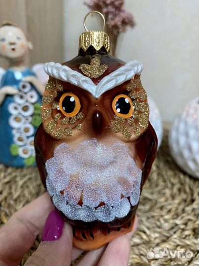 Елочные игрушки Ариель Сова