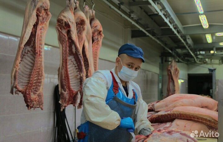 Работа разнорабочим на мясокомбинате(Вахта)