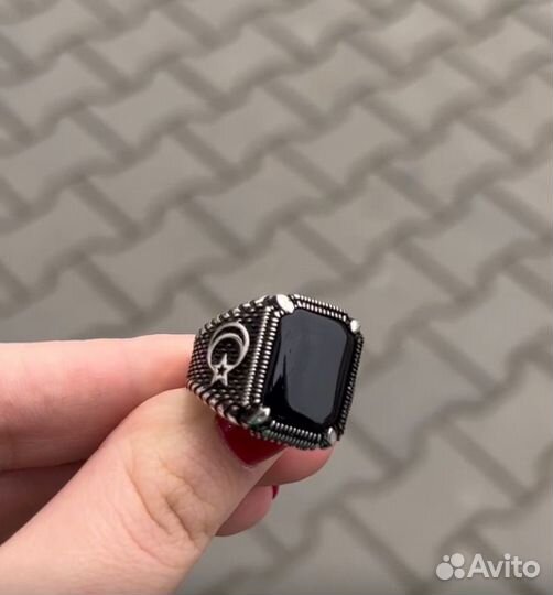 Мужская печатка серебро