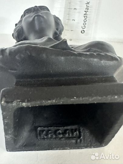 Бюст Екатерина 2,касли чугун 13 см