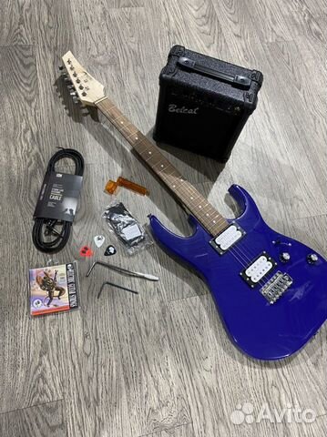 Электрогитара Ibanez стиль комплект с комбиком