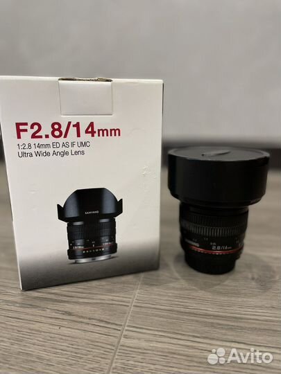 Продам объектив Samyang 14mm f2,8 for Nikon