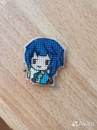 Брелок / значок Genshin Impact Сяо, Ризли, Фурина