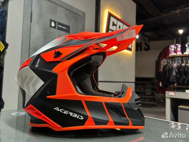 Шлем Acerbis X-track 22-06 Orange-Fluo/Black