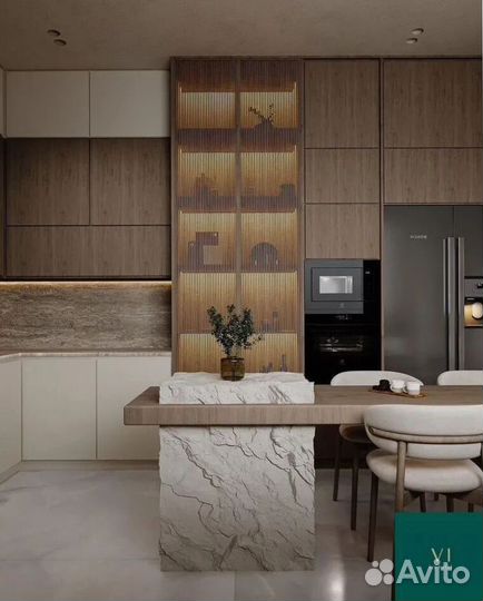 Функциональный кухонный гарнитур