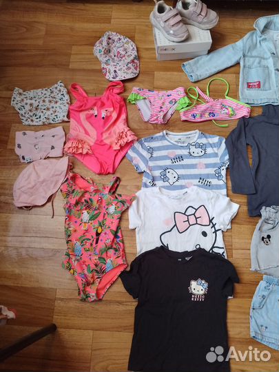 Вещи фирменные пакетом 98-104 см