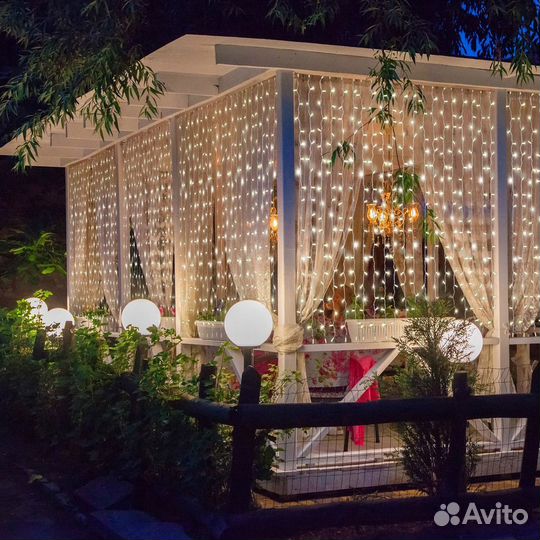 Праздничное освещение домов