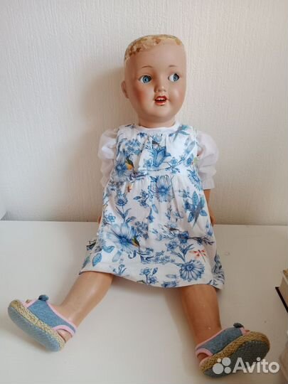 Кукла немецкая, Sonneberg, 72 см, времён СССР