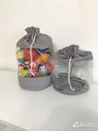 Мешочки для игрушек (мелочей)