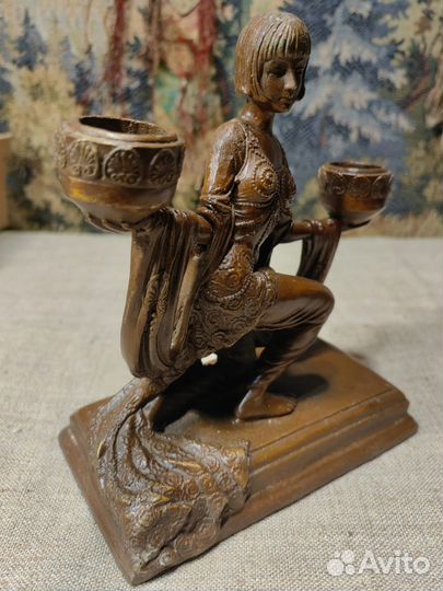 Подсвечник латунь