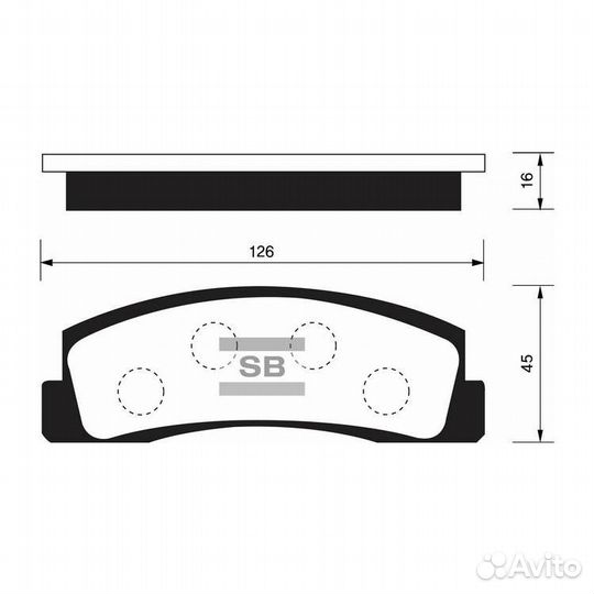 Тормозные колодки Chevrolet niva / ваз 2121 (перед