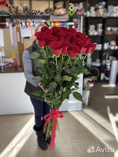 Большие розы. Розы гиганты. Красные розы. Доставка