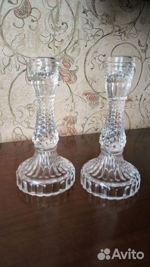 Подсвечники стекло