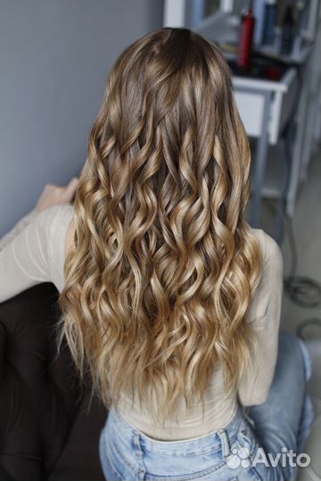 Укладка волос локоны