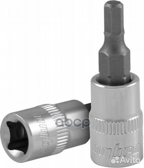 Головка-бита 1/4inch DR с вставкой-битой шестиг