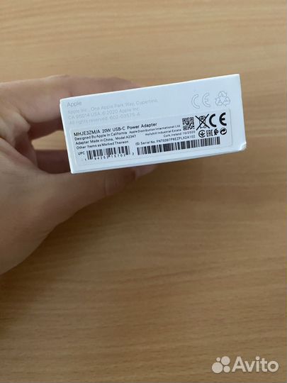 Зарядный блок iPhone оригинал