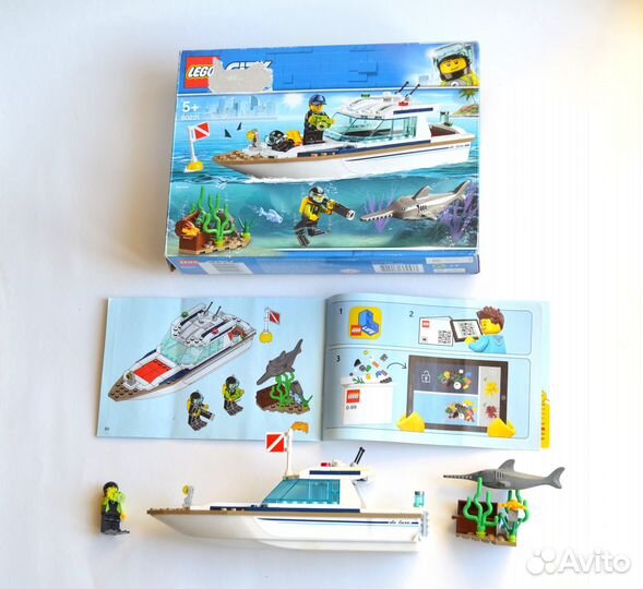 Набор лего сити 60221 яхта Lego City
