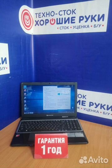 Ноутбук бу packard bell с гарантией 1 год
