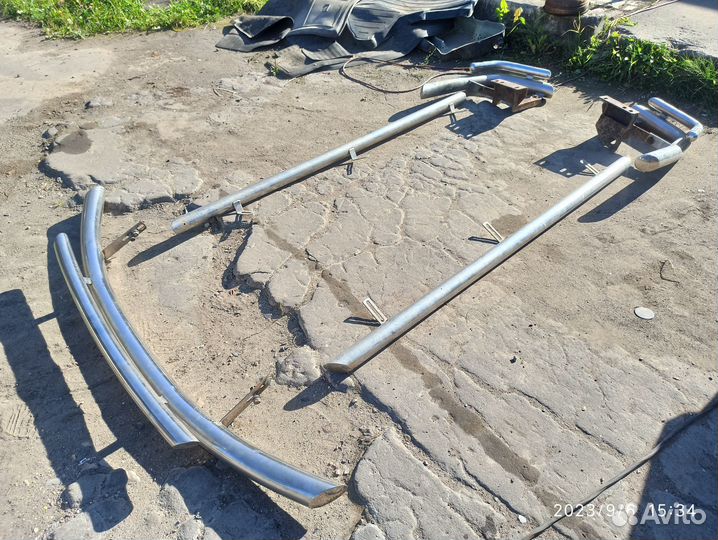 Обвес из нержавейки toyota land cruiser prado 120