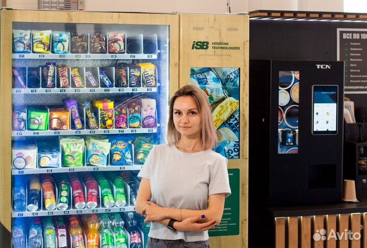 Кофеавтомат и снековый вендинговый автомат