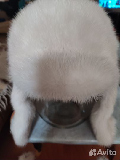 Шапка норковая женская с ушками