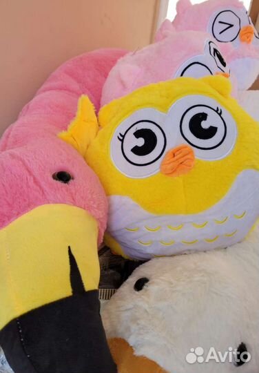 Гусь, сова, скетч-маркеры, мягкие записные книжки