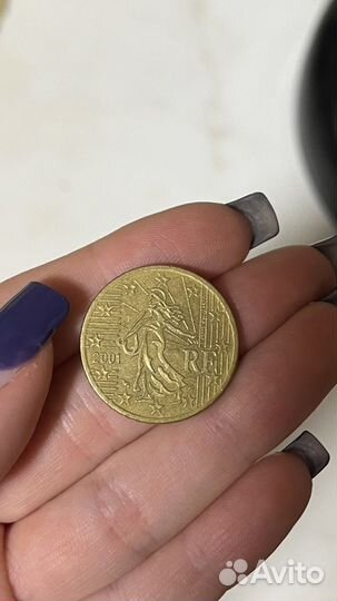 Монета euro cent