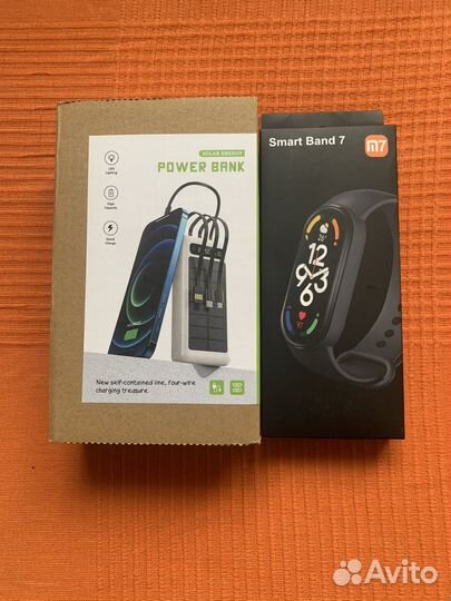 Power bank 50000 mah+солнечный + Smart часы