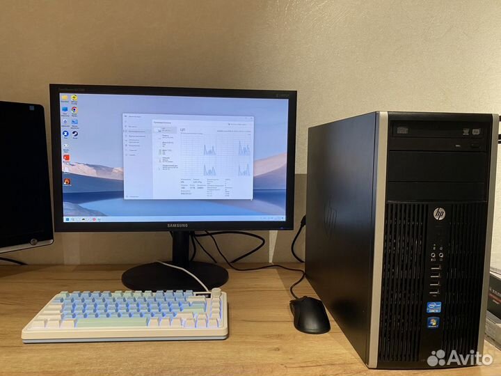 Игровой компьютер с монитором,клавиатурой и мышкой