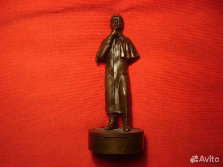 Бюст Шерлок Холмс Англия Бронза Штамп Бухгалтерия