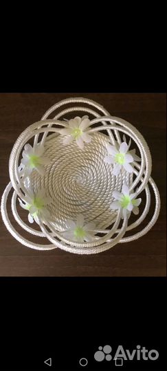 Вазы из капронового шнура